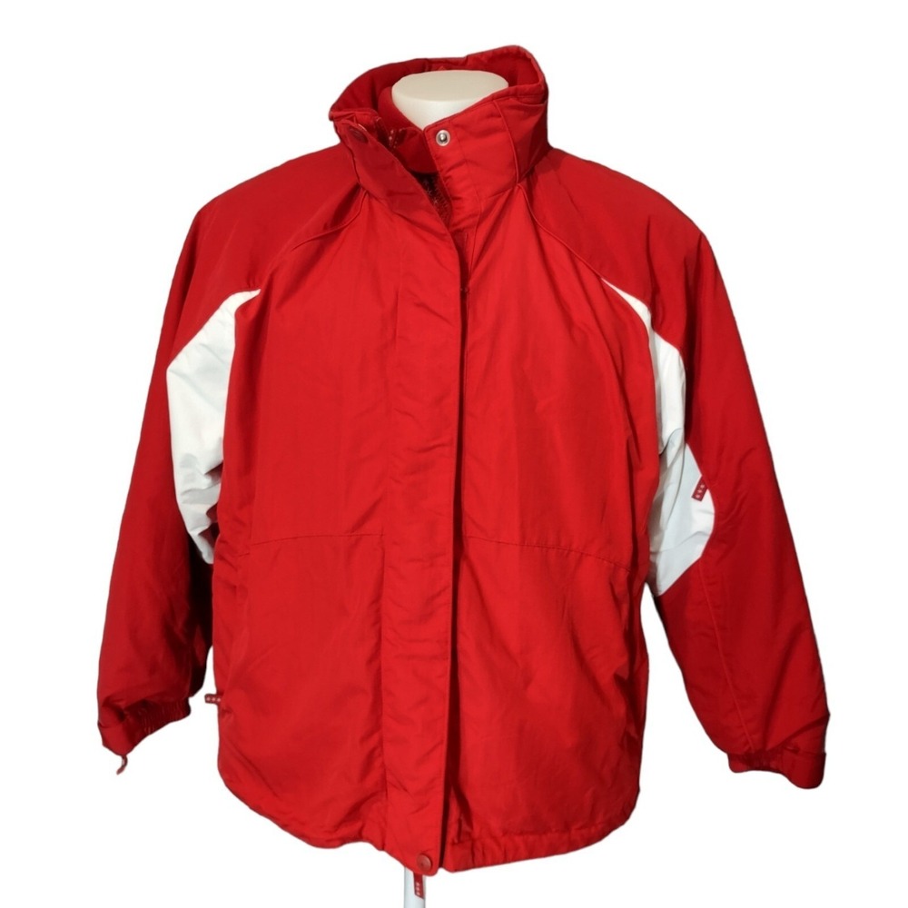 Cabelas Ski Jacket XL Women Gorp Cabin Core Outerwear Sporty Red Coat Retro Logo